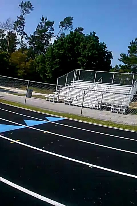 Me practicing my 100 meter run at Deltona High School