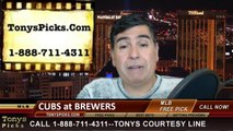 MLB Pick Milwaukee Brewers vs. Chicago Cubs Odds Prediction Preview 4-26-2014