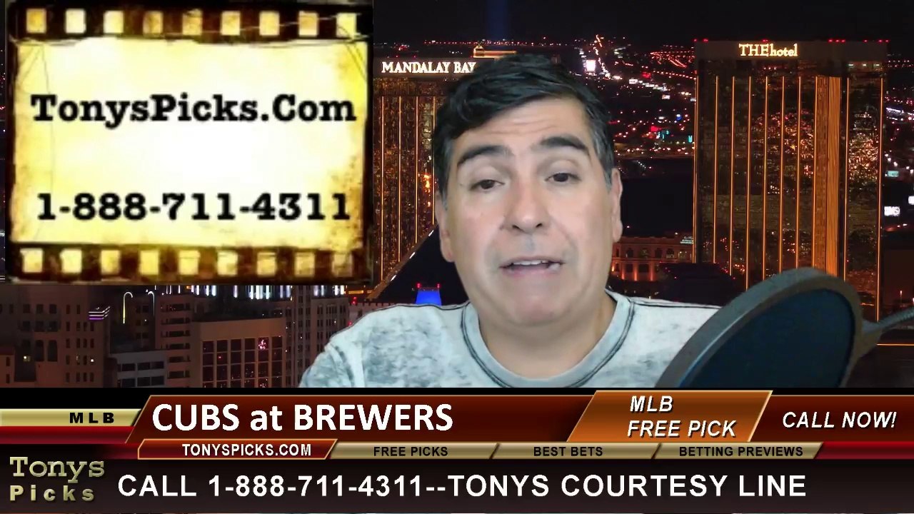 MLB Pick Milwaukee Brewers vs. Chicago Cubs Odd...