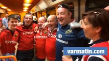 Les supporters du Munster chantent dans le métro marseillais