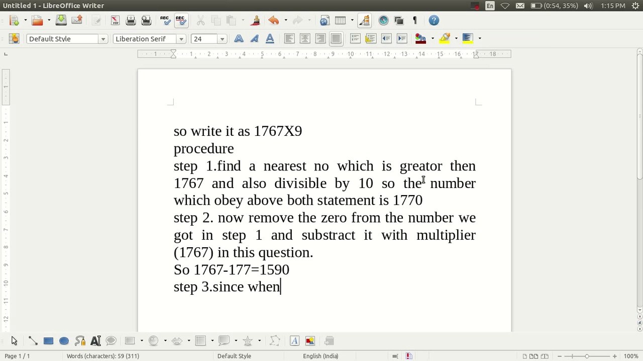 How to multiply any number with 9 short trick