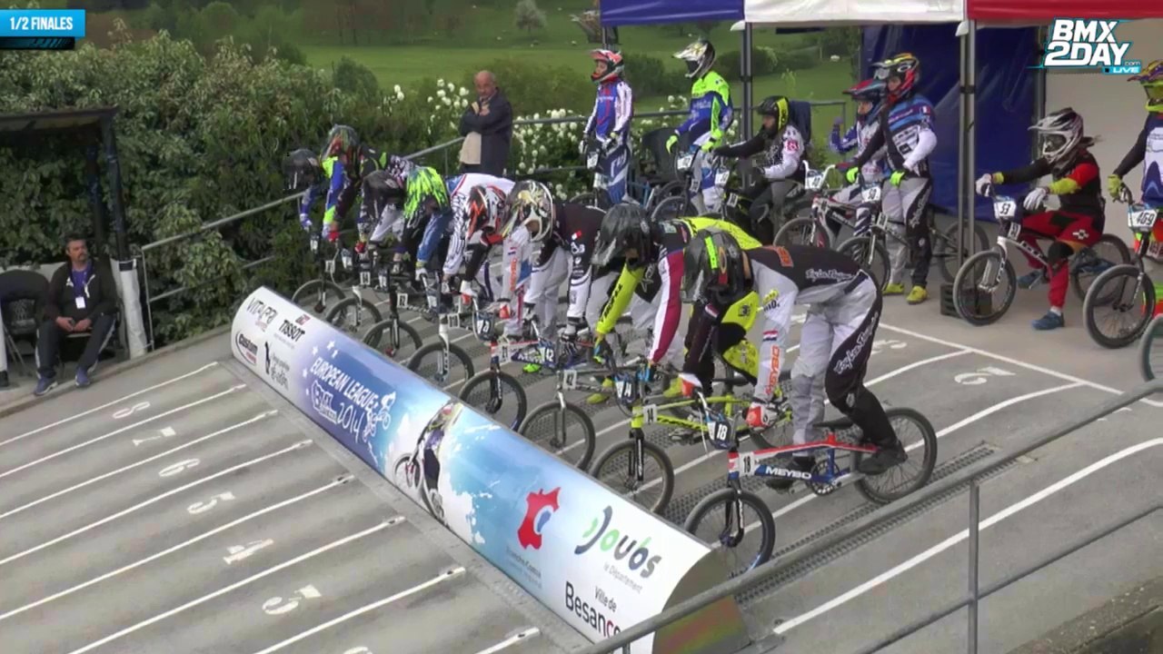 REPLAY EUROPEAN LEAGUE BMX 2014 BESANÇON 1/2 FINALES CHAMPIONNAT ROUND 3