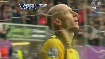 Jonjo Shelvey ~ Swansea City 2-1 Aston Villa [26/04/14]