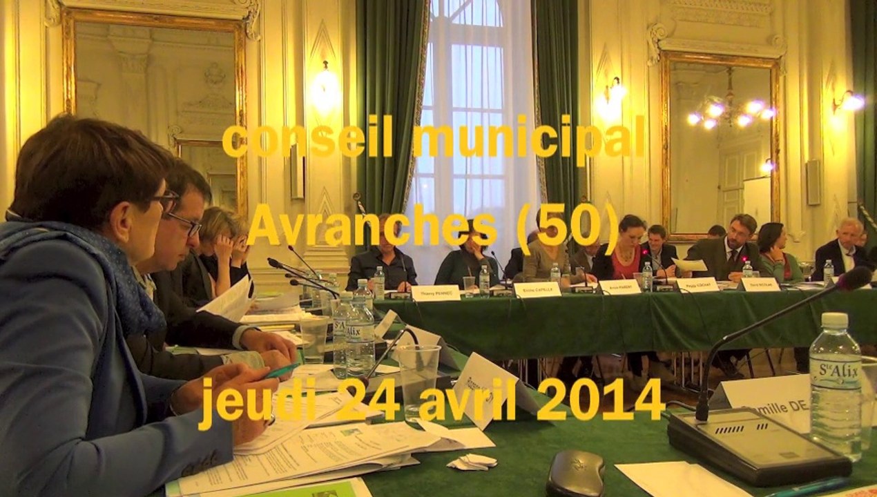 conseil municipal à Avranches le 24 avril 2014 : divers