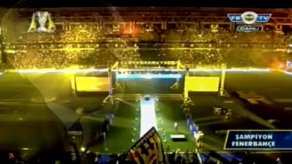 2010-2011 Şampiyonluk töreni..Aziz Yıldırım konuşması.