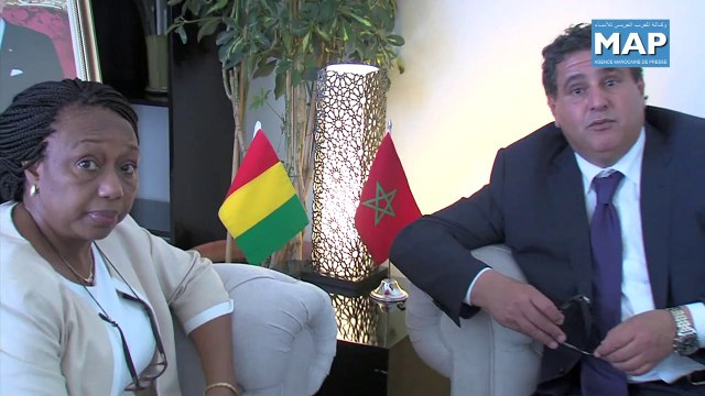 Akhennouch rencontre son homologue de la Guinee Conakry
