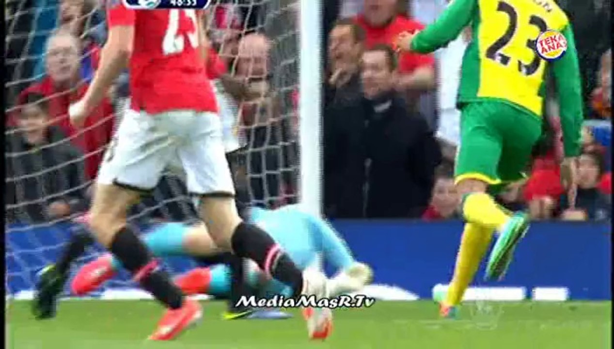 أهداف مباراة مانشستر يونايتيد 4-0 نوريتش سيتي - الجولة 36 - تعليق حفيظ الدراجي - 26/4/2014