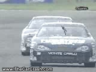 Nascar Driver Jimmy Smashes into a Wall