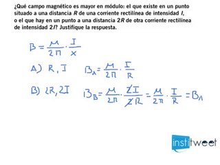 ¿Qué campo magnético es mayor? Problema resuelto