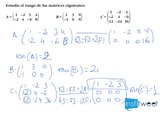 Calcular el rango de una matriz en bachillerato matemáticas