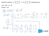 Matematicas bachillerato. Matriz traspuesta