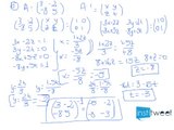 Calcular la matriz inversa en Matemáticas 2º Bachillerato