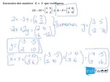 Resolver ecuaciones con matrices. Matematicas bachillerato