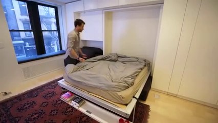 Graham Hill See the transforming New York apartment that fits eight rooms into just