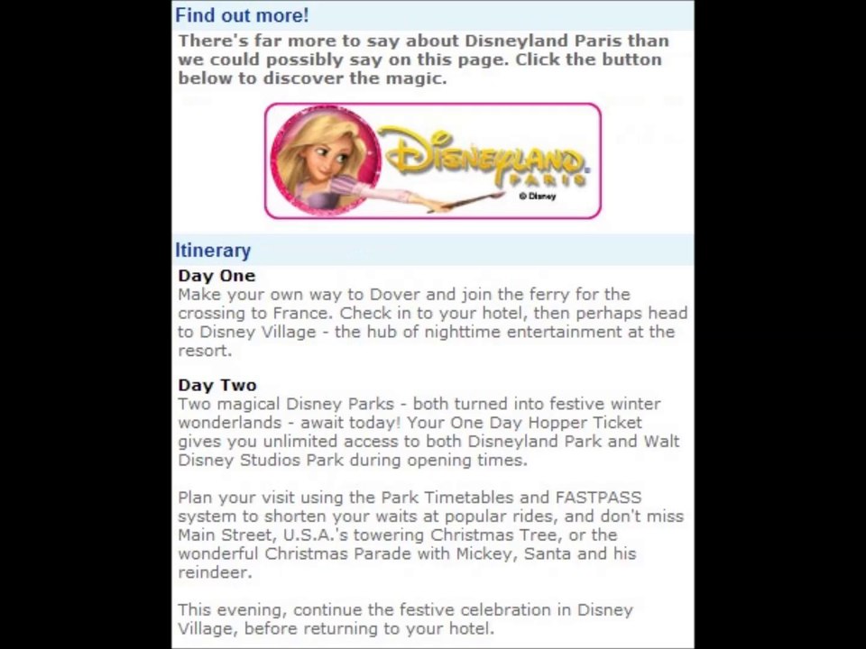 Newmarket Holidays | Disney Enchanted Christmas 3-day Self-Drive Break