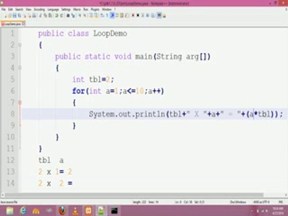 java programming tutorial 27 generate table wit...