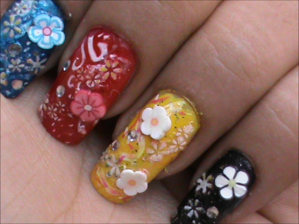 Fimo nail art designs
