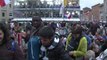 People crowd into St Peter's Square for papal canonisation