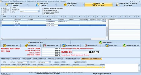 BSR Ön Muhasebe Programı -  Uyarılar -