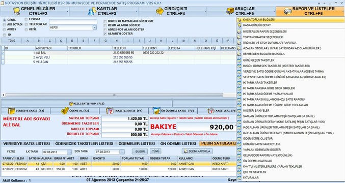 BSR Ön Muhasebe Programı