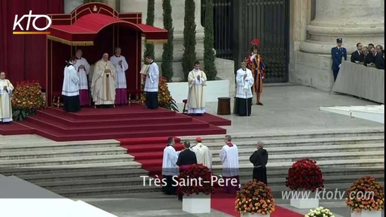 Rite de canonisation des Papes Jean XXIII et Jean-Paul II