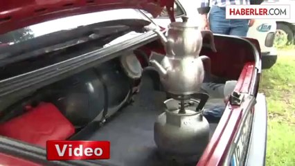 Lpg'li Aracın Bagajında Çay Demlemeye Çalıştı