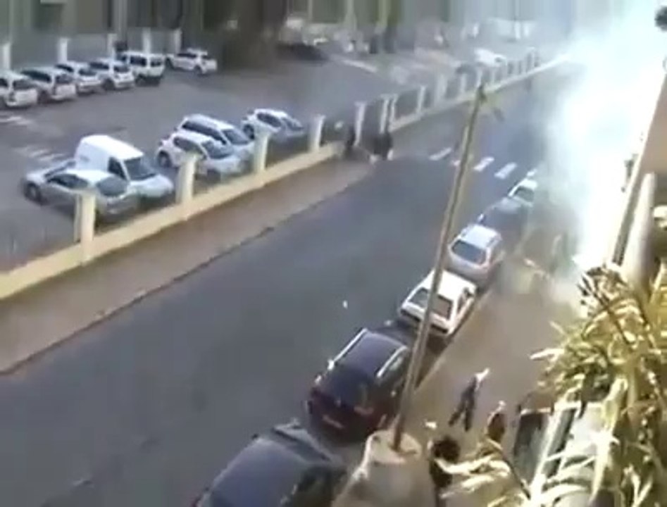 fight supporters losc vs lyon et intervention bac