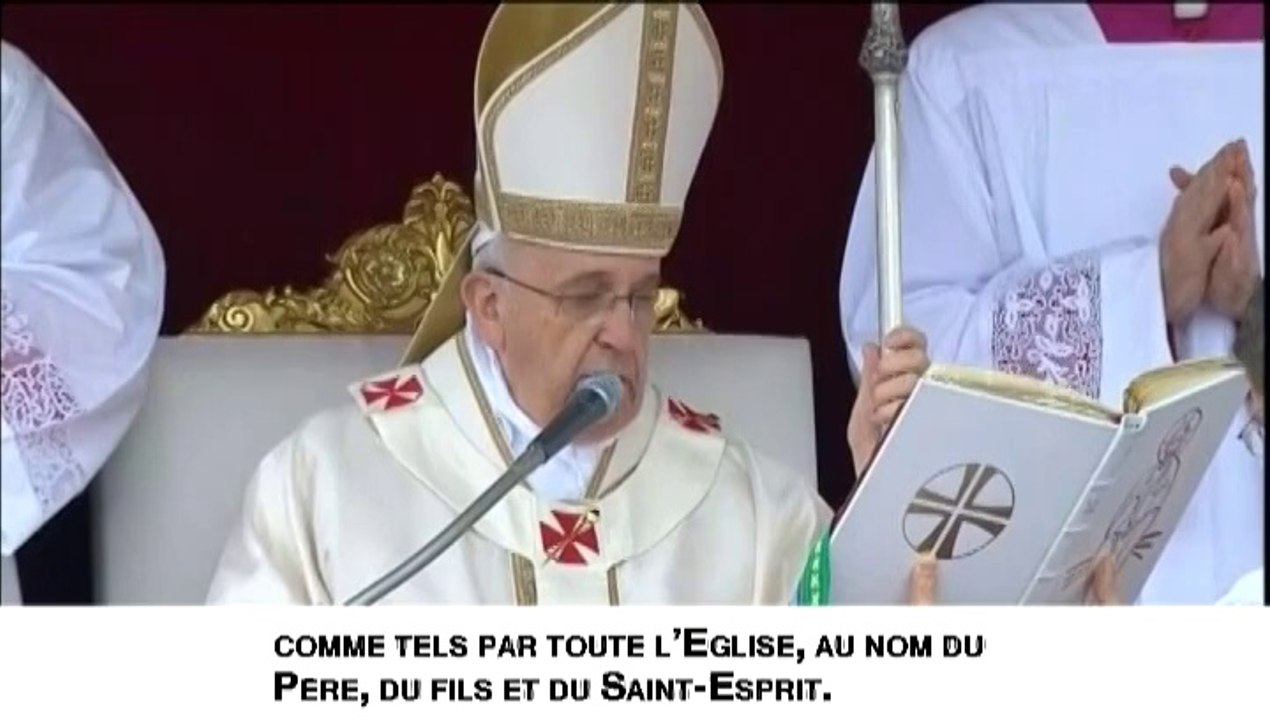 "Nous déclarons saints les bienheureux Jean XXIII et Jean Paul II"