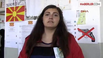 Makedonya'da Seçmen Cumhurbaşkanı ve Milletvekillerini Belirlemek İçin Sandık Başında