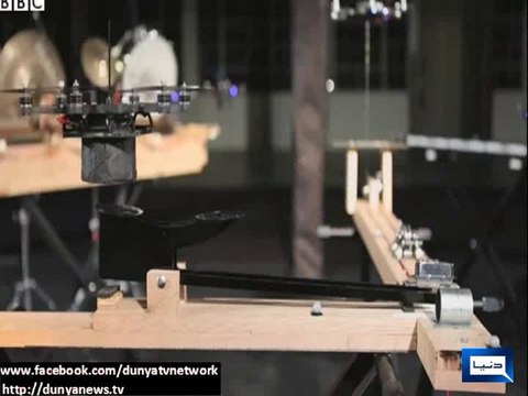 Dunya News-US experts build flying robotic pop band based on drones