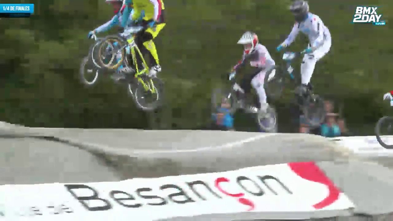REPLAY EUROPEAN LEAGUE BMX 2014 BESANÇON 1/4 DE FINALES ROUND 4