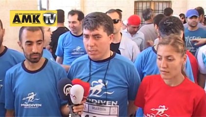 Mardin'de merdiven koşusu yapıldı