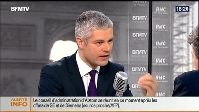 BFM Politique: L'interview de Laurent Wauquiez par Apolline de Malherbe - 27/04 1/6