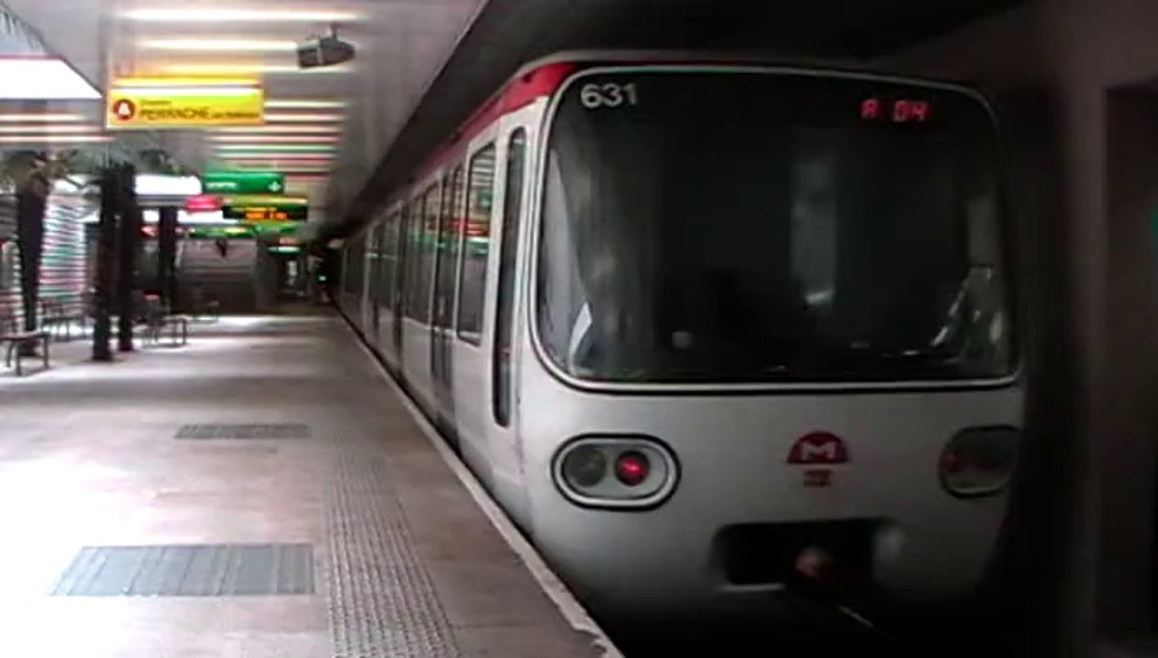 MPL75 : Départ de la station Vaulx en Velin La Soir sur la ligne A du métro de Lyon