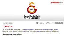 Galatasaray'dan Fenerbahçe'ye Kutlama