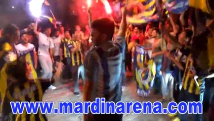 Fenerbahçe taraftarları Mardin’de şampiyonluk turu attı