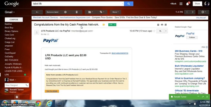 Instant Payday Network, Homeless guy making money PROOF!