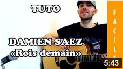 Saez - Rois demain - Tuto Guitare