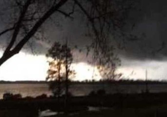 Tornado Turns Into Waterspout Over Pamlico River