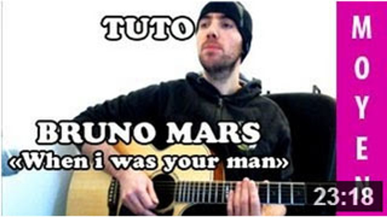 Bruno Mars - When i was your man - Tuto Guitare
