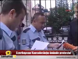 3H Hareketi Azerbaycan Konsolosluğuna Siyah Çelenk Bıraktı