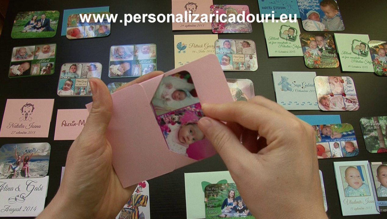 Marturii nunta si botez magneti personalizati