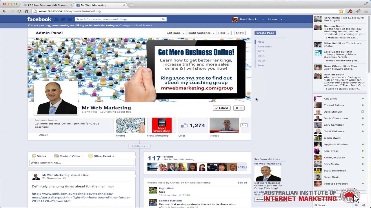 Inviting Friends to Like your Facebook Page
