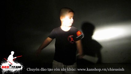 nhóc múa côn nhị khúc | Lớp tập côn nhị khúc | Dạy côn nhị khúc