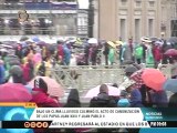 Católicos celebraron la canonización de 2 Papas