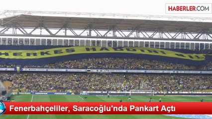 Download Video: Fenerbahçeliler, Saracoğlu'nda Pankart Açtı