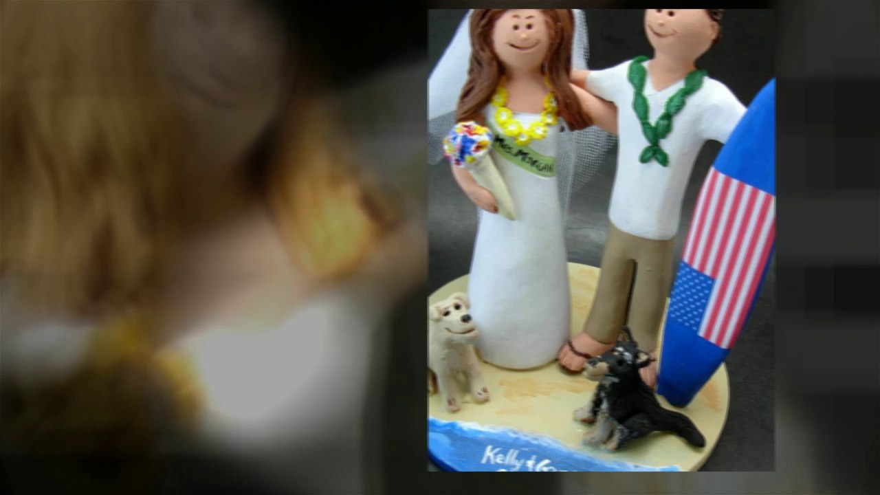 Wedding Cake Toppers for Surfers