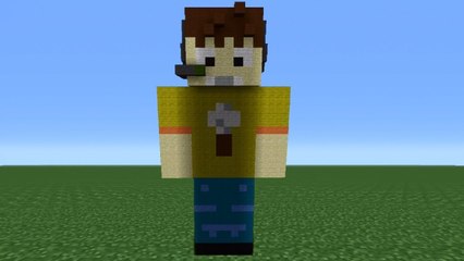 Minecraft Tutorial: How To Make A Jahova Statue