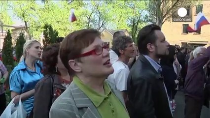 Donetsk'te silahlı gruplar televizyon binasını bastı