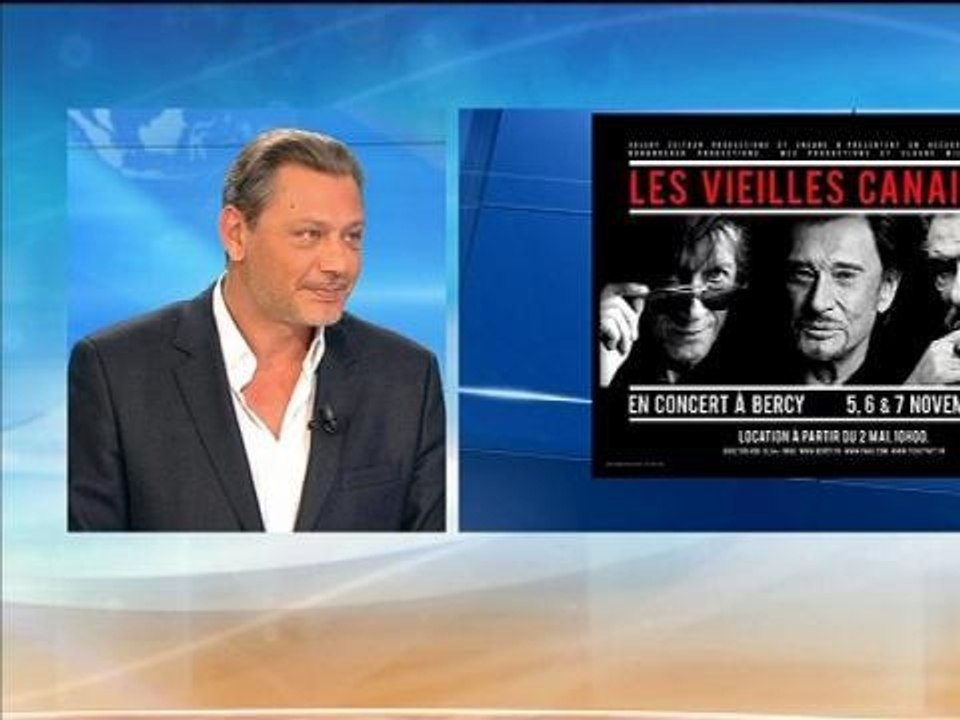 Hallyday, Dutronc et Michell en concert: "Une création entre trois artistes, trois copains" - 28/04